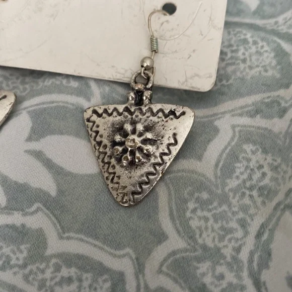 Silver Lalou Earrings OS NWT - Picture 5 of 5